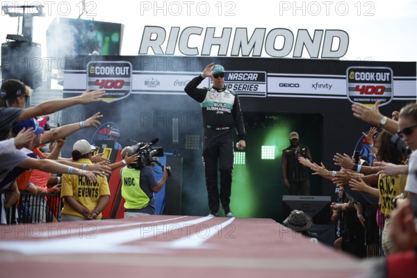Brad Keselowski gets introduced for the Cook Out 400 in Richmond, VA, USA, Richmond, United States of America