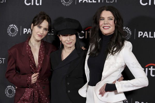 Rachel Brosnahan, Lauren Graham and Amy Sherman-Palladino at the 42nd Annual William S. Paley Television Presents 'Gilmore Girls, 'The Marvelous Mrs. Maisel' and 'Etoile: The Amy Sherman-Palladino Multiverse' held at the Dolby Theater in Los Angeles, USA on March 29, 2025, Hollywood, CA, USA, Hollywood, California, USA
