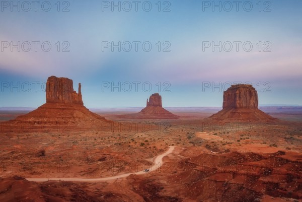 Monument Valley View color sky