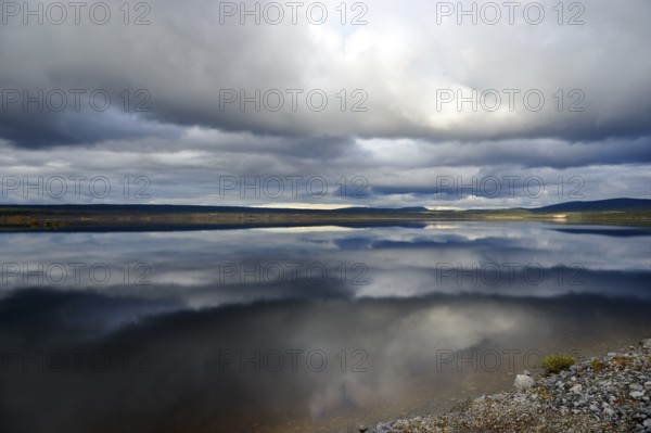A lake at Meßlingen, in Sweden, in autumn