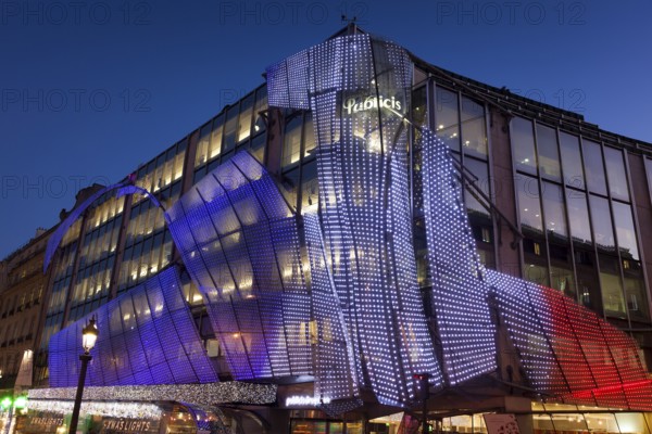 Publicis building, Champs Elysees, Paris, Ile-de-France, France