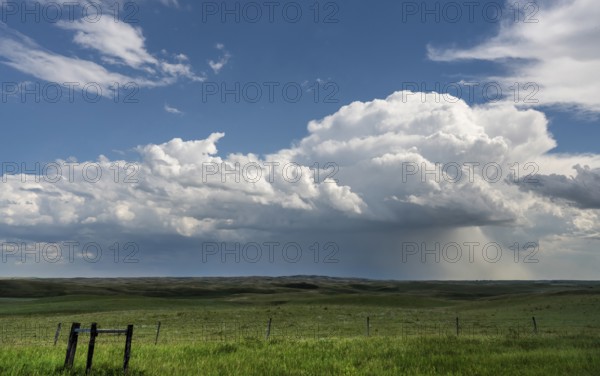 Summer Storms in the Canadian Prairies Dramatic Scenes