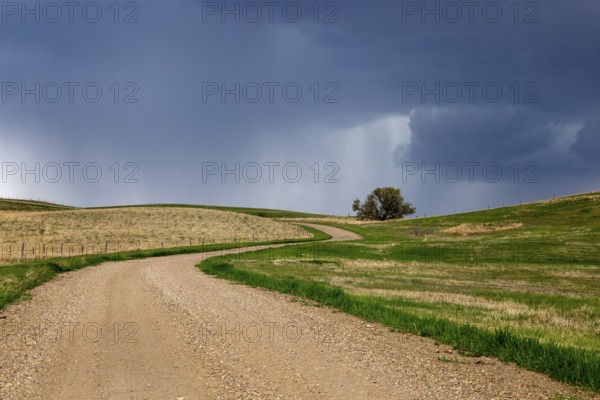 Prairie Storm Clouds in Saskatchewan Canada Rural