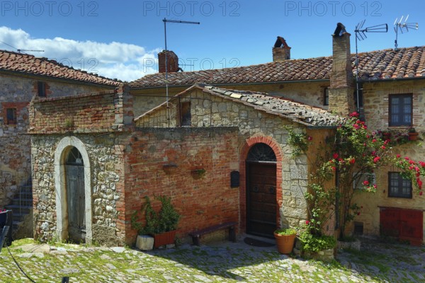 Traditional house in old Italy town