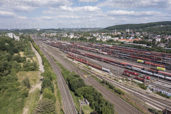 Hagen-Vorhalle is a marshalling yard in the city of Hagen. It was put into operation in its present form in 1910 and is today one of the nine large marshalling yards in Germany. The marshalling yard has eleven entry tracks, two mountain tracks and 40 directional tracks with a useful length of up to 920 meters