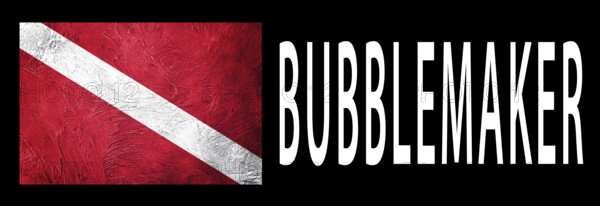 Bubblemaker young diver, Diver Down Flag, Scuba flag, Scuba Diving
