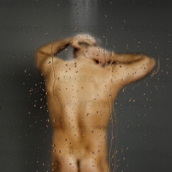 An image of a man in the shower