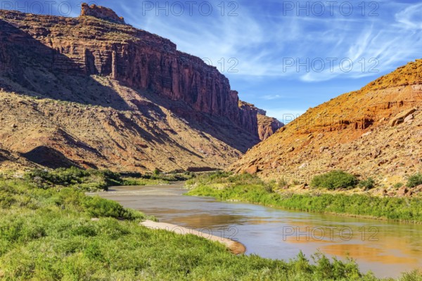 Utah Red Sandstones and Colorado River. The grandiose landscapes of America