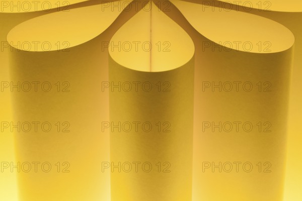 Abstract background image of pattern made by curved paper