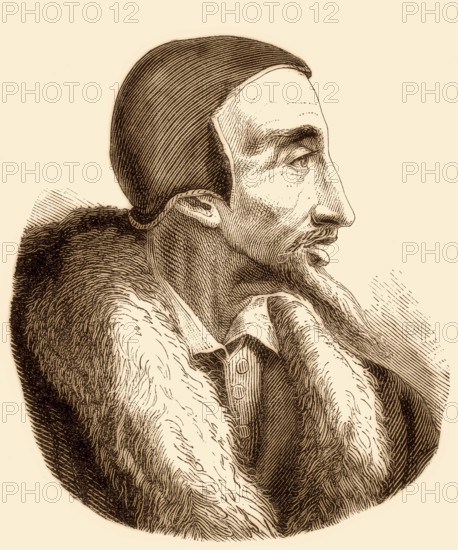 Johannes Calvin, Jean Cauvin, 1509-1564, French theologian, pastor and reformer during the Protestant Reformation