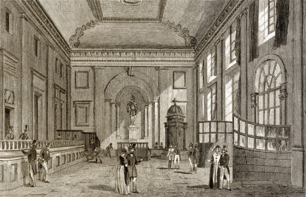Die Bank von England, London, 19. Jahrhundert