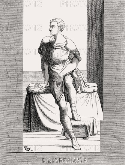 Diadumenian, Marcus Opellius Antoninus Diadumenianus Augustus, 208 – 218, Roman Emperor