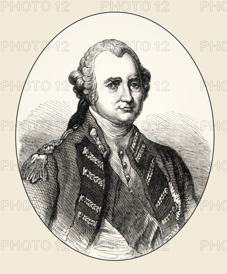 Major-General Robert Clive, 1st Baron Clive or Clive of India, 1725-1774, British officer, From British Battles on Land and Sea, by James Grant