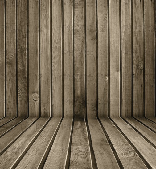 Colorful wooden wall