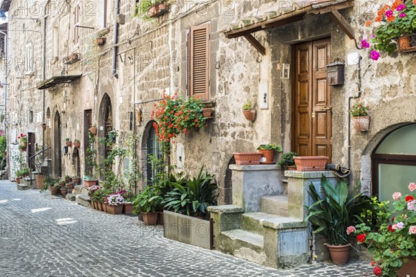 Traditional Italian homes. Old buildings