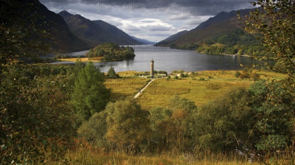 Europe, Scotland, Great Britain, England, Landscape, Glenfinnan Monument, Glenfinnan