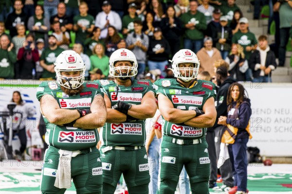 Footballgame GFL Quarterfinals, Schwaebisch Hall Unicornsvs. Berlin Adler , Optima-Sportpark Schwaebisch Hall, Sept. 10.2022 Germany