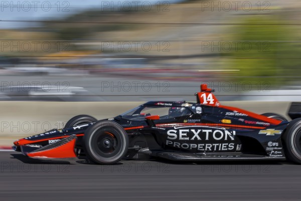 SANTINO FERRUCCI (14) of Woodbury, Connecticut practices for the Firestone Grand Prix of Monterey at WeatherTech Raceway Laguna Seca in Salinas, CA