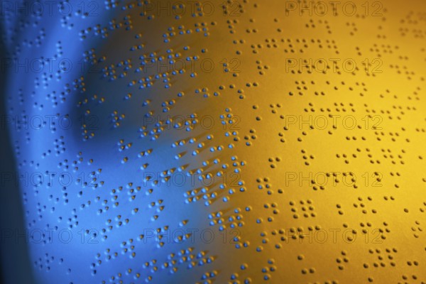 A book written in Braille for the blind. Braille for the blind, A book written in Braille. Braille for the blind. Austria