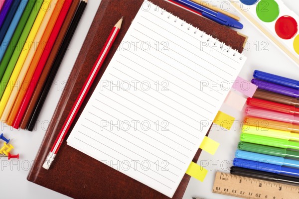 Back to shcool concept for drawing and painting