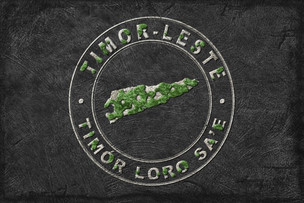 Map of Timor Leste Reforestation Green Agenda, Climate Message