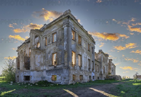 Abandoned Dubiecki manor or Wolf Man Pankejeff manor in Vasylievka village, Odessa region, Ukraine, Odessa, Ukraine
