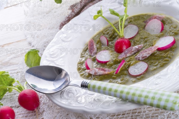 Green radish soup