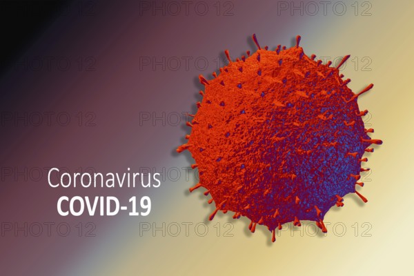 Coronavirus danger and public health risk. Coronaviruses pandemic outbreak background