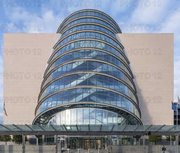 The Entrance to the Dublin Convention Centre in the Docklands, Dublin, Ireland