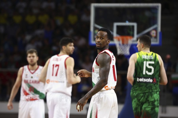 Samokov, Bulgaria - 1 July, 2022: Dee Bost from Bulgaria is seen in action during the FIBA Basketball World Cup 2023 European Qualifiers