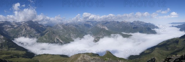 Cirque de Gavarnie from Espuguettes refuge, Pyrenees National Park, Hautes-Pyrenees, France