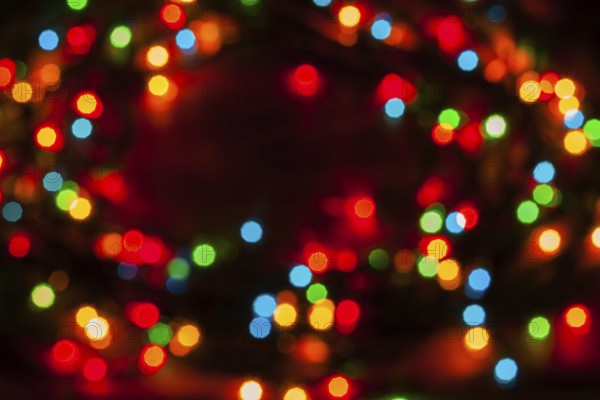 Christmas lights bokeh background