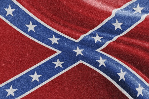 Confederate glitter flag, national flag, glittering flag sparkle background