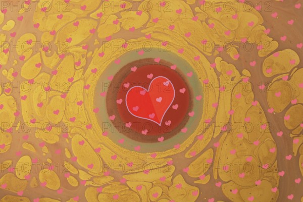 Elegant decorative heart pattern design for fabric, wallpaper, gift paper, banner, cover, poster, presentation, magazine, leaflet