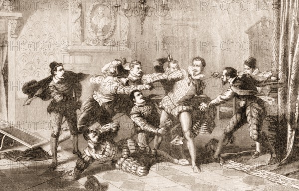 Henry I, Duke of Guise, 1550 – 1588, assassinated by the bodyguards of King Henry III