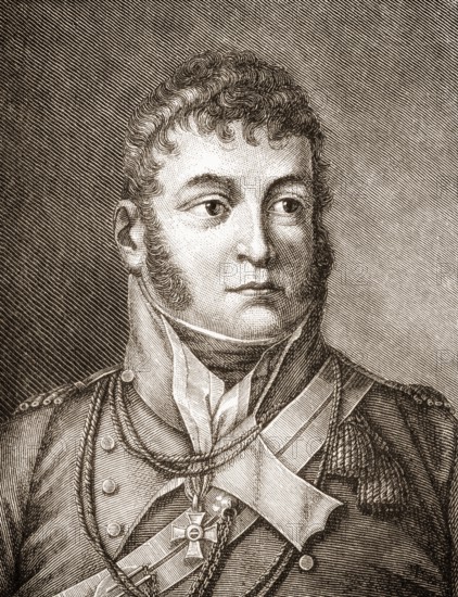 Karl Philipp Fuerst zu Schwarzenberg, 1771 - 1820, an Austrian field marshal and ambassador in Paris