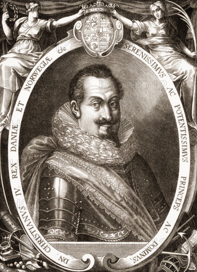 Christian IV, 1577 - 1648, King of Denmark and Norway