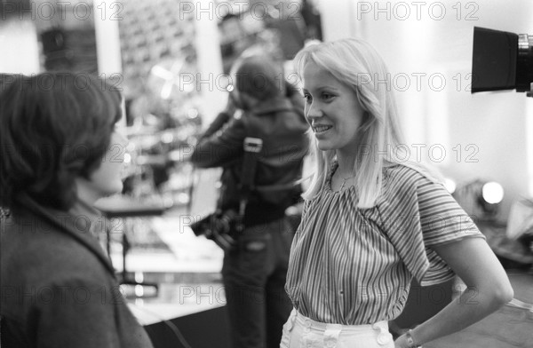 ABBA. A Swedish pop group that are one of the most popular and successful musical groups of all time. Pictured one of the members of ABBA: Agnetha Fältskog 1976