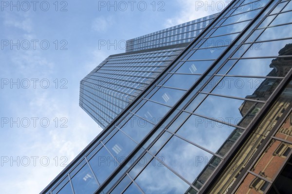An image of a Frankfurt Germany with some skyscrapers