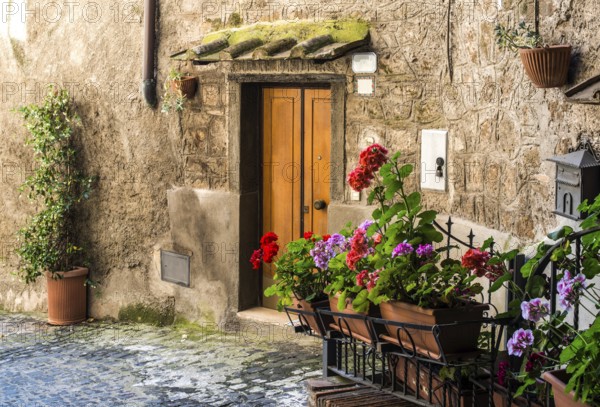 Traditional Italian homes. Old buildings