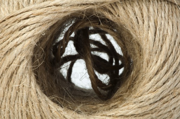 Hemp rope close up background