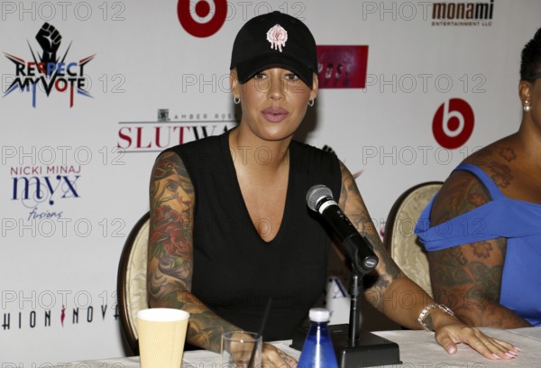 Amber Rose at the SlutWalk Festival Press Conference held at the Four Seasons Hotel in Beverly Hills, USA on September 29, 2016