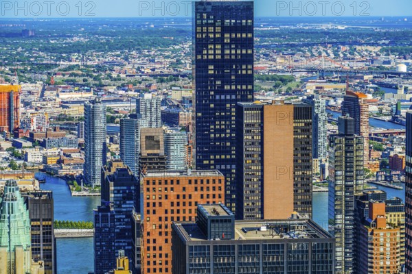 The view from the Rockefeller Center (Top of the Rock). Shooting Location: New York, Manhattan