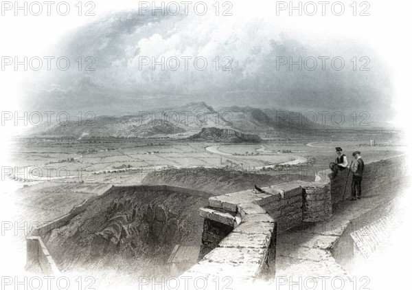 Blick von Stirling Castle, die Schlacht von Stirling