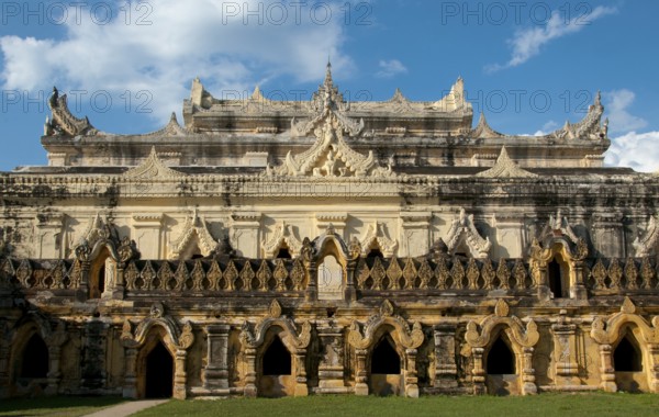 The Maha Aung Mye Bonzan Monastery was built in 1822 by Nanmadaw Me Nu, the first queen of King Bagyidaw (1784 - 1846).<br/><br/> Inwa was the capital of Burma for nearly 360 years, on five separate occasions, from 1365 to 1842. So identified as the seat of power in Burma that Inwa (as the Kingdom of Ava, or the Court of Ava) was the name by which Burma was known to Europeans down to the 19th century