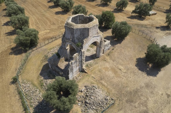Photographic documentation of the remains of the Abbey of San Bruzio Italy