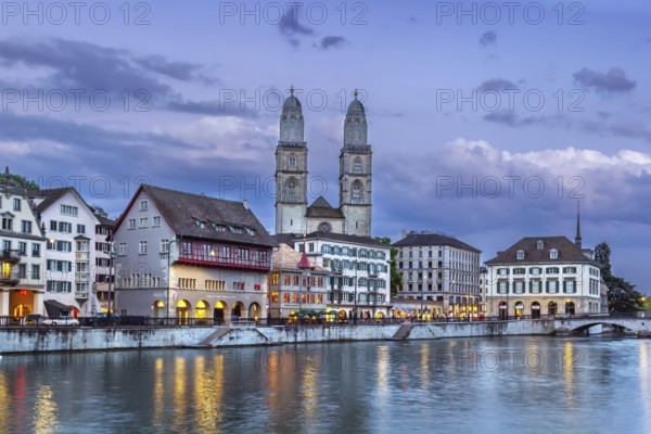 Grossmunster is a Romanesque Protestant church in Zurich, Switzerland