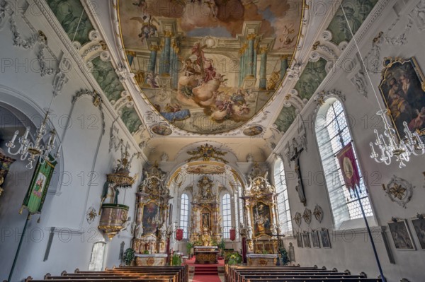 St George and Florian is a listed Catholic parish church in Reicholzried, Allgäu, Bavaria, Germany
