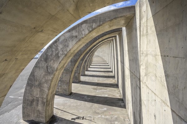 Breakwater, concrete, harbour wall, Puerto de Tazacorte, La Palma, Spain