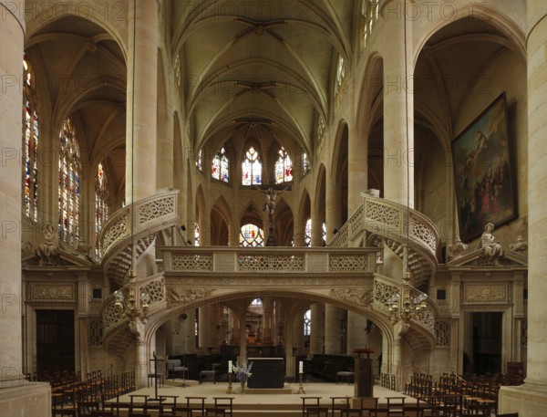 View to the east with Renaissance lanterns and spiral staircases, St., Sankt, Saint
